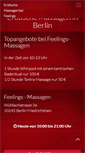 Mobile Screenshot of feelings-massagen.de